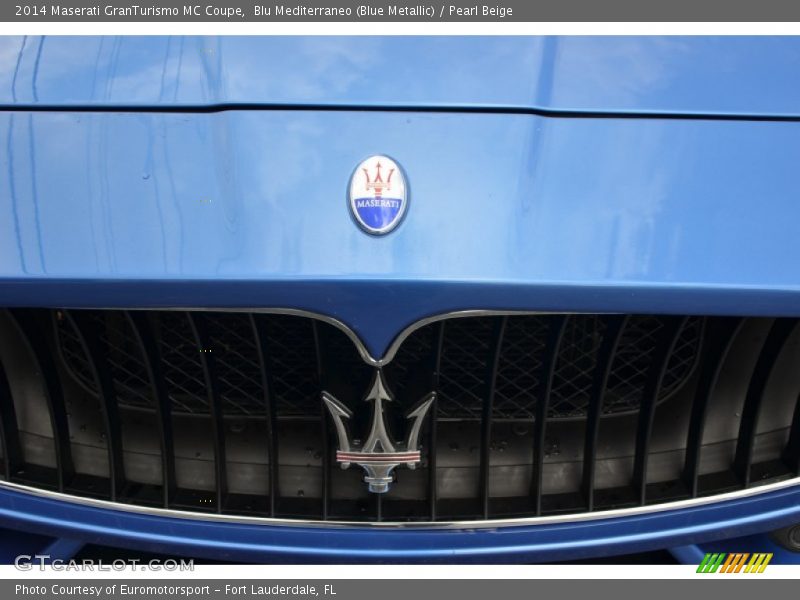Blu Mediterraneo (Blue Metallic) / Pearl Beige 2014 Maserati GranTurismo MC Coupe
