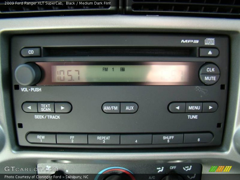 Black / Medium Dark Flint 2009 Ford Ranger XLT SuperCab