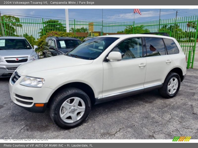 Campanella White / Pure Beige 2004 Volkswagen Touareg V6