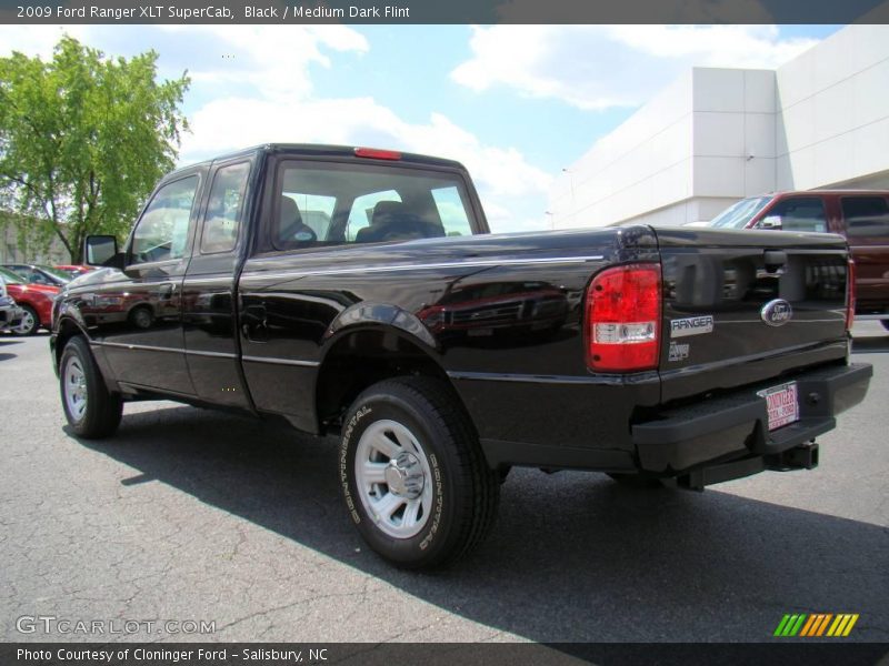 Black / Medium Dark Flint 2009 Ford Ranger XLT SuperCab