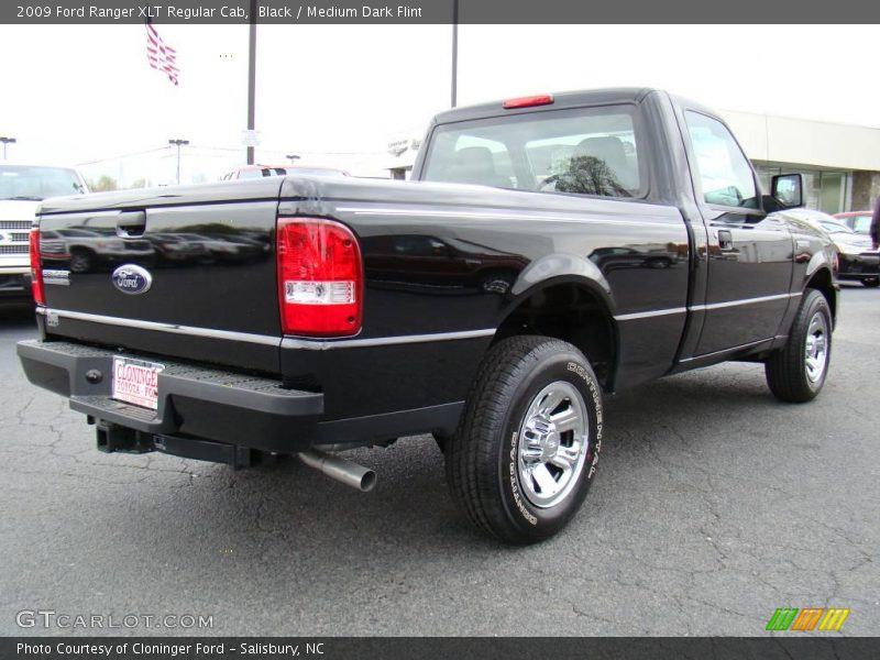 Black / Medium Dark Flint 2009 Ford Ranger XLT Regular Cab