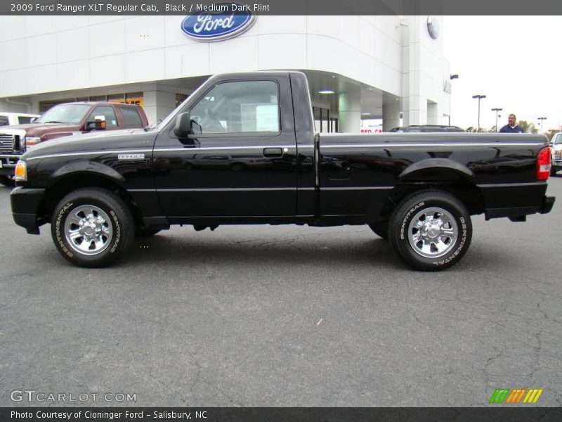 Black / Medium Dark Flint 2009 Ford Ranger XLT Regular Cab