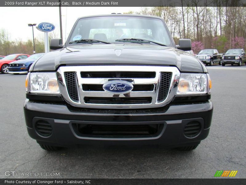 Black / Medium Dark Flint 2009 Ford Ranger XLT Regular Cab
