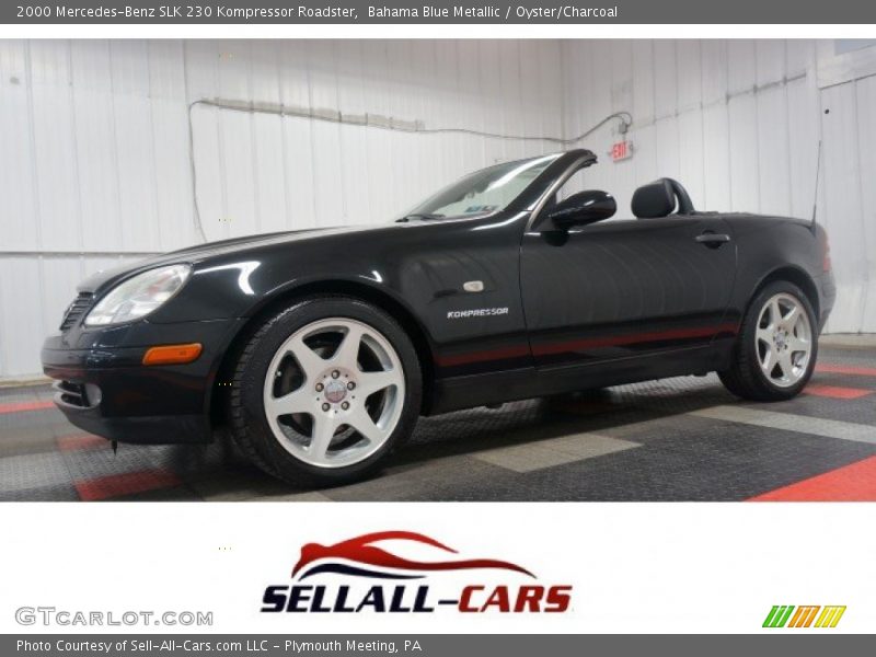 Bahama Blue Metallic / Oyster/Charcoal 2000 Mercedes-Benz SLK 230 Kompressor Roadster