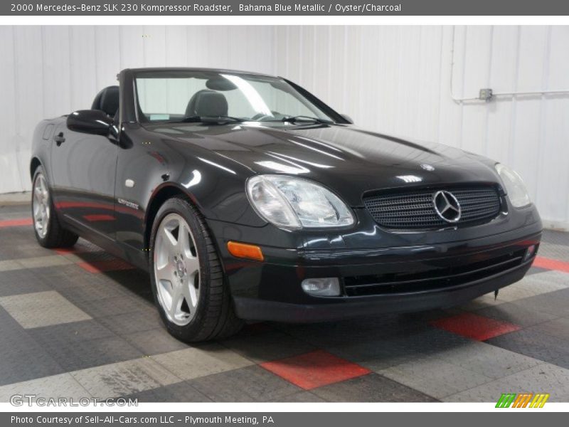 Bahama Blue Metallic / Oyster/Charcoal 2000 Mercedes-Benz SLK 230 Kompressor Roadster