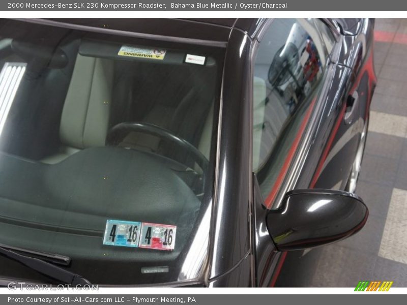 Bahama Blue Metallic / Oyster/Charcoal 2000 Mercedes-Benz SLK 230 Kompressor Roadster