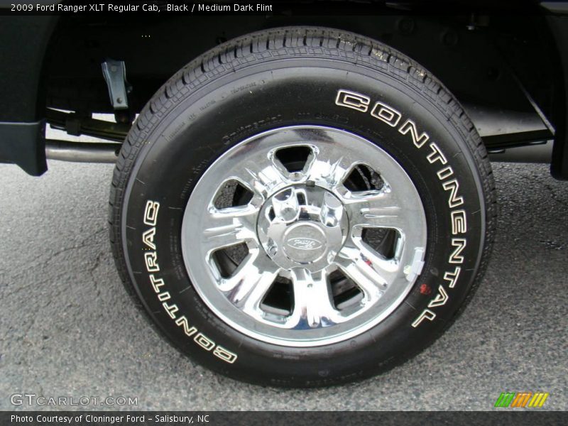 Black / Medium Dark Flint 2009 Ford Ranger XLT Regular Cab
