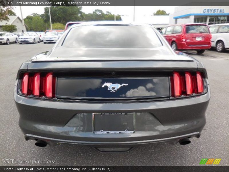 Magnetic Metallic / Ebony 2015 Ford Mustang EcoBoost Coupe