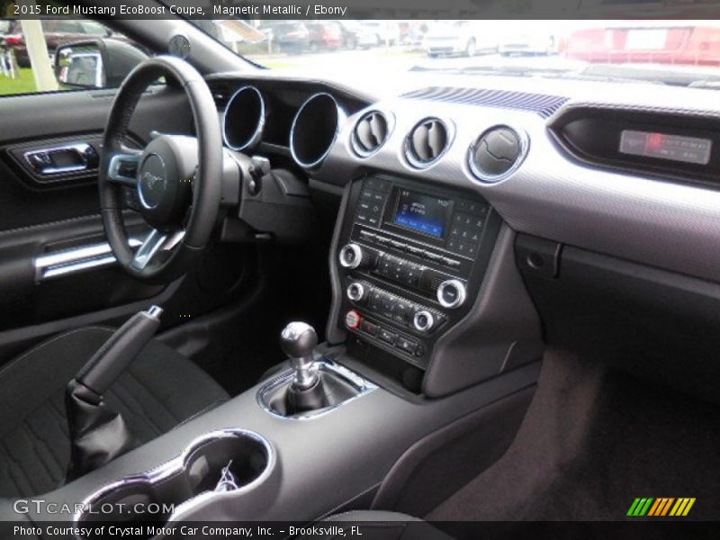 Magnetic Metallic / Ebony 2015 Ford Mustang EcoBoost Coupe