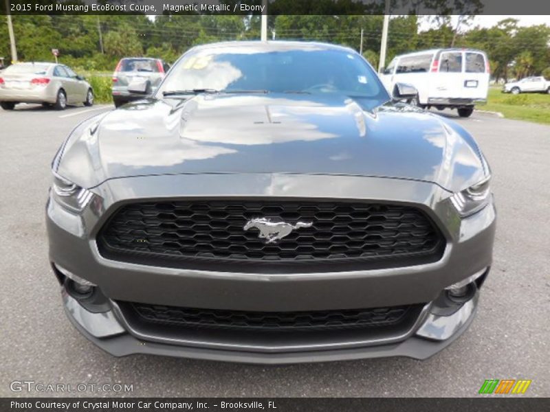 Magnetic Metallic / Ebony 2015 Ford Mustang EcoBoost Coupe