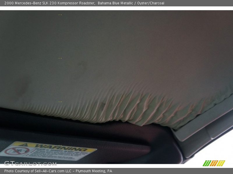 Bahama Blue Metallic / Oyster/Charcoal 2000 Mercedes-Benz SLK 230 Kompressor Roadster
