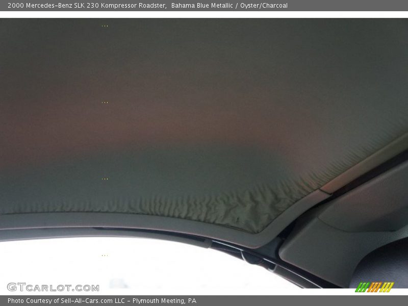 Bahama Blue Metallic / Oyster/Charcoal 2000 Mercedes-Benz SLK 230 Kompressor Roadster