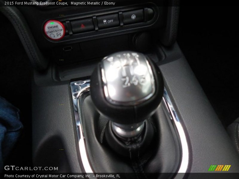 Magnetic Metallic / Ebony 2015 Ford Mustang EcoBoost Coupe