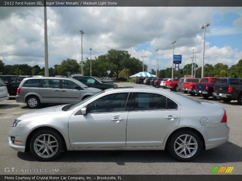 Ingot Silver Metallic / Medium Light Stone 2012 Ford Fusion SEL