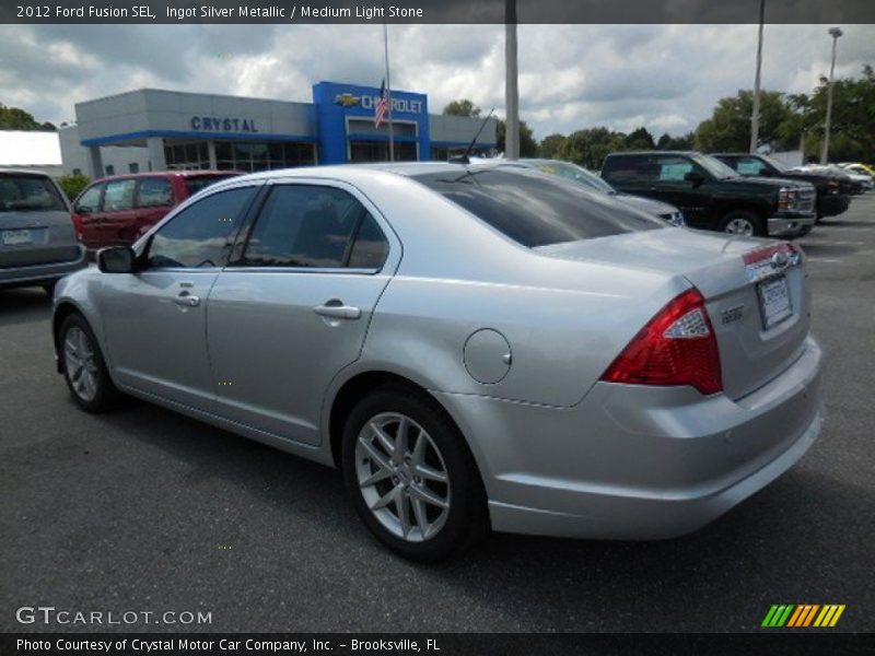 Ingot Silver Metallic / Medium Light Stone 2012 Ford Fusion SEL