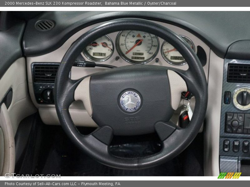 Bahama Blue Metallic / Oyster/Charcoal 2000 Mercedes-Benz SLK 230 Kompressor Roadster