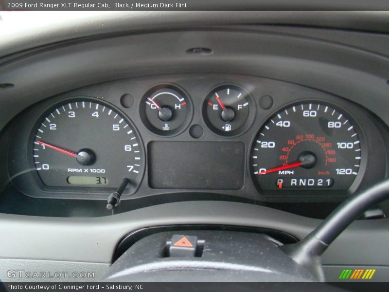 Black / Medium Dark Flint 2009 Ford Ranger XLT Regular Cab