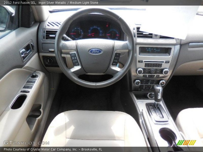 Ingot Silver Metallic / Medium Light Stone 2012 Ford Fusion SEL
