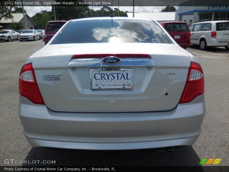 Ingot Silver Metallic / Medium Light Stone 2012 Ford Fusion SEL
