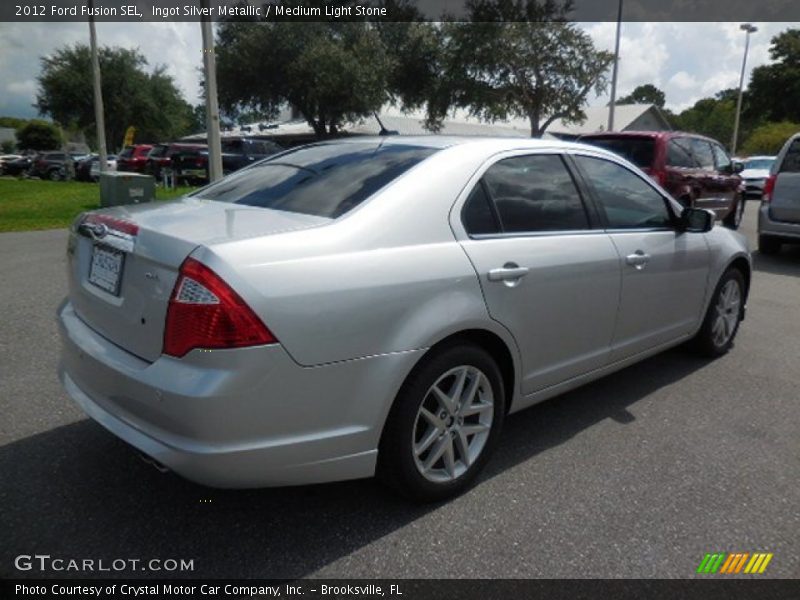 Ingot Silver Metallic / Medium Light Stone 2012 Ford Fusion SEL