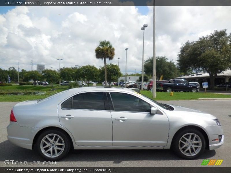 Ingot Silver Metallic / Medium Light Stone 2012 Ford Fusion SEL