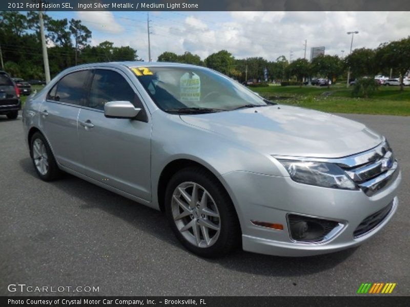 Ingot Silver Metallic / Medium Light Stone 2012 Ford Fusion SEL