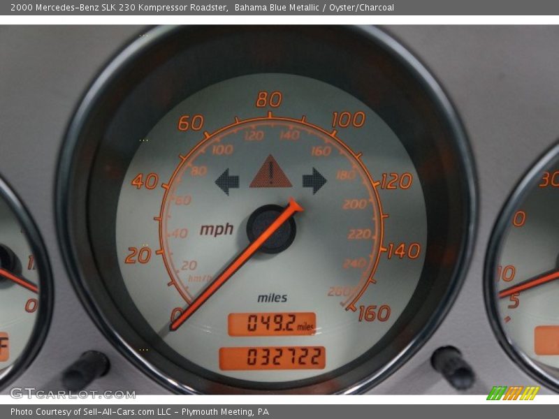 Bahama Blue Metallic / Oyster/Charcoal 2000 Mercedes-Benz SLK 230 Kompressor Roadster