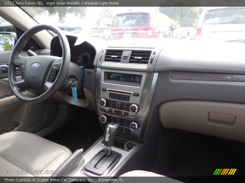 Ingot Silver Metallic / Medium Light Stone 2012 Ford Fusion SEL