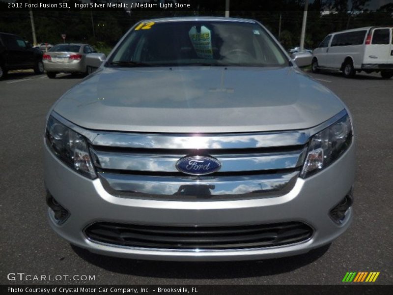 Ingot Silver Metallic / Medium Light Stone 2012 Ford Fusion SEL