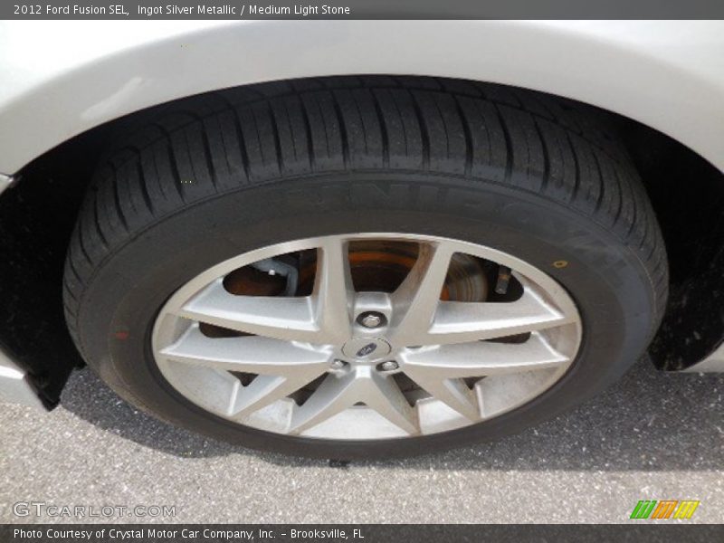 Ingot Silver Metallic / Medium Light Stone 2012 Ford Fusion SEL