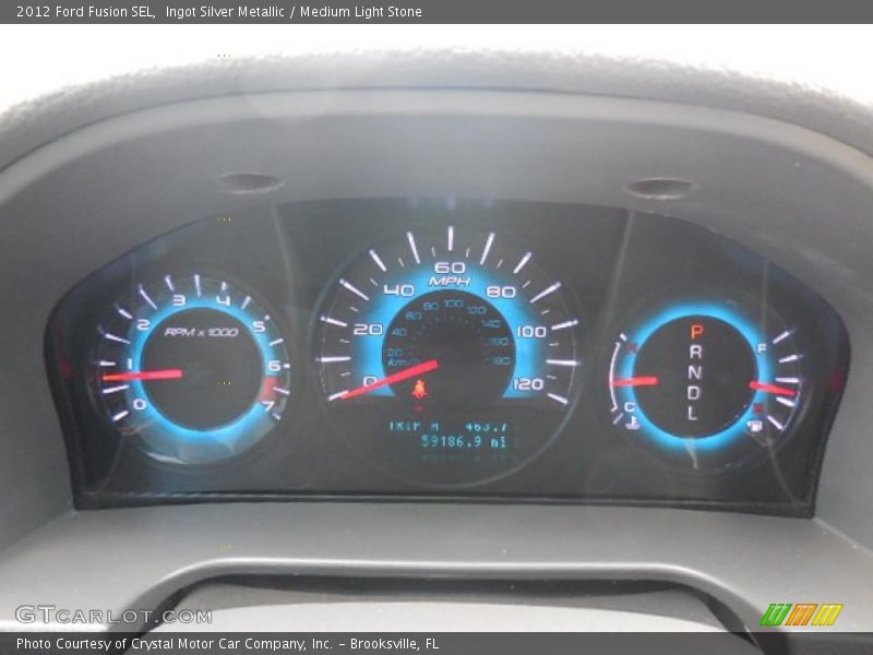 Ingot Silver Metallic / Medium Light Stone 2012 Ford Fusion SEL
