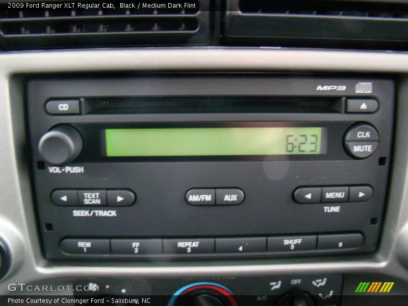 Black / Medium Dark Flint 2009 Ford Ranger XLT Regular Cab