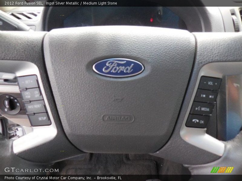 Ingot Silver Metallic / Medium Light Stone 2012 Ford Fusion SEL