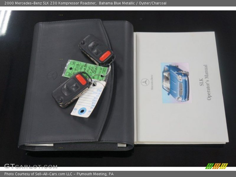 Bahama Blue Metallic / Oyster/Charcoal 2000 Mercedes-Benz SLK 230 Kompressor Roadster