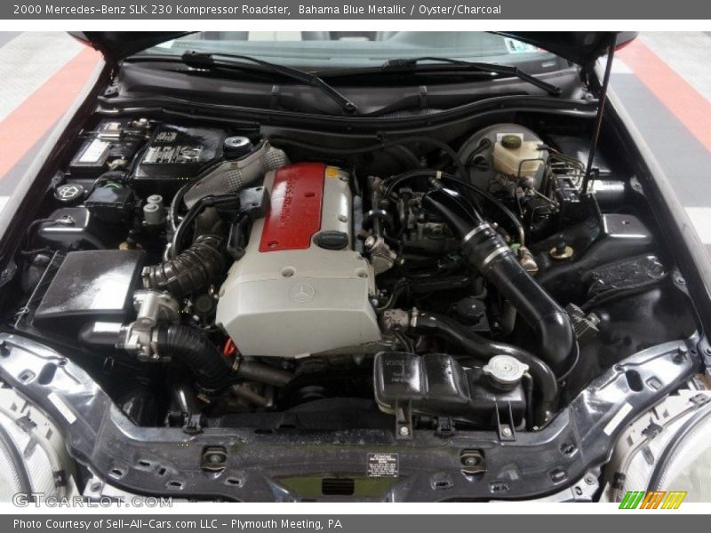 Bahama Blue Metallic / Oyster/Charcoal 2000 Mercedes-Benz SLK 230 Kompressor Roadster