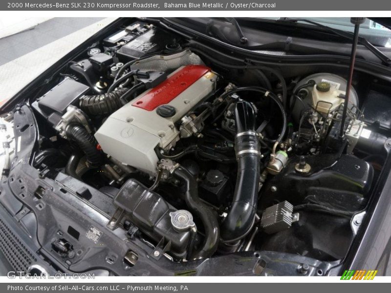 Bahama Blue Metallic / Oyster/Charcoal 2000 Mercedes-Benz SLK 230 Kompressor Roadster