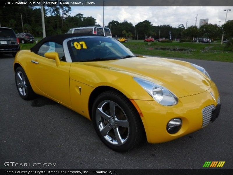 Mean Yellow / Ebony 2007 Pontiac Solstice Roadster