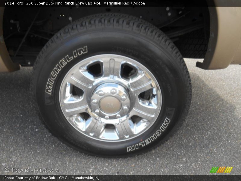 Vermillion Red / Adobe 2014 Ford F350 Super Duty King Ranch Crew Cab 4x4