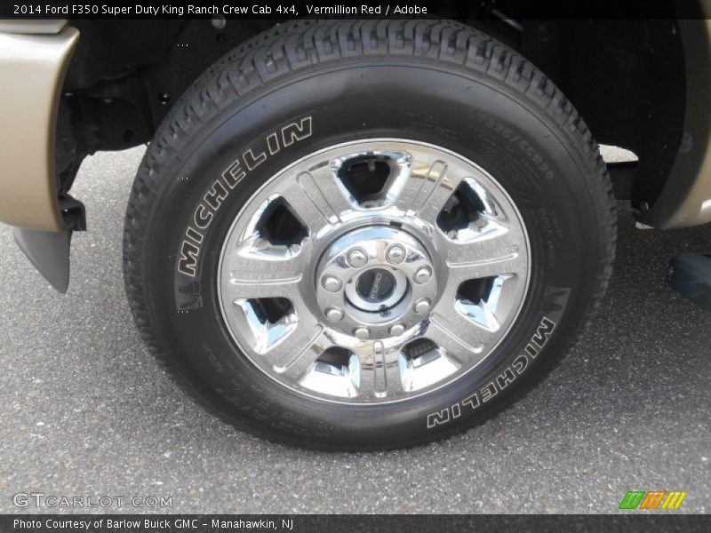 Vermillion Red / Adobe 2014 Ford F350 Super Duty King Ranch Crew Cab 4x4