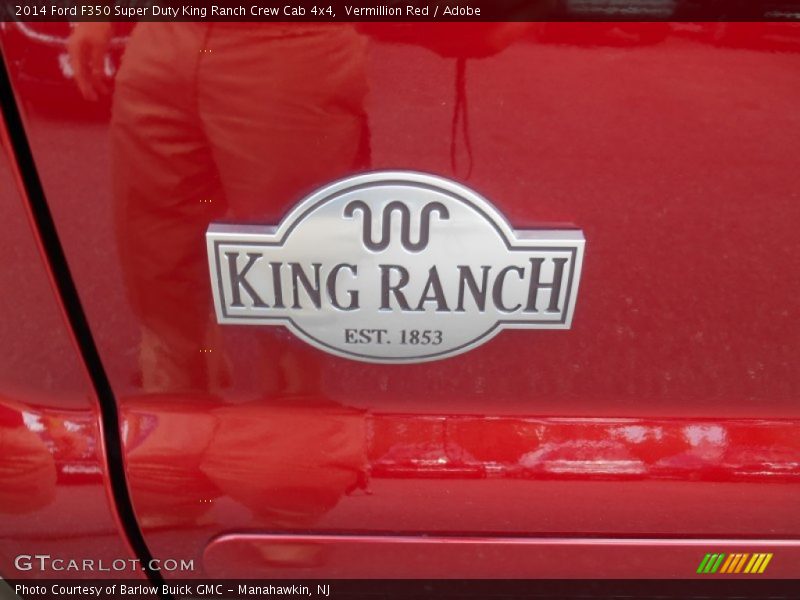 Vermillion Red / Adobe 2014 Ford F350 Super Duty King Ranch Crew Cab 4x4