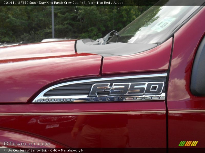 Vermillion Red / Adobe 2014 Ford F350 Super Duty King Ranch Crew Cab 4x4