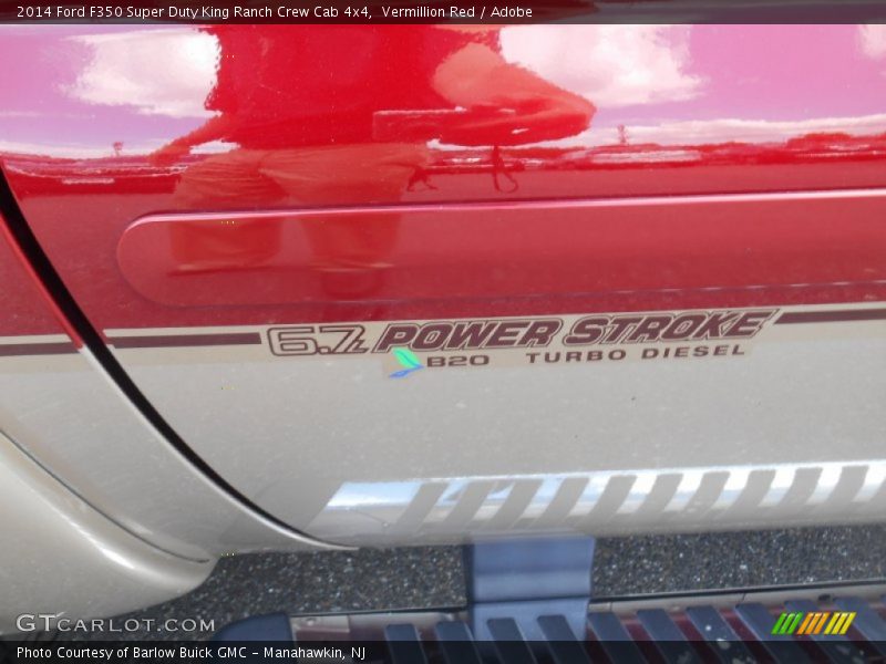 Vermillion Red / Adobe 2014 Ford F350 Super Duty King Ranch Crew Cab 4x4