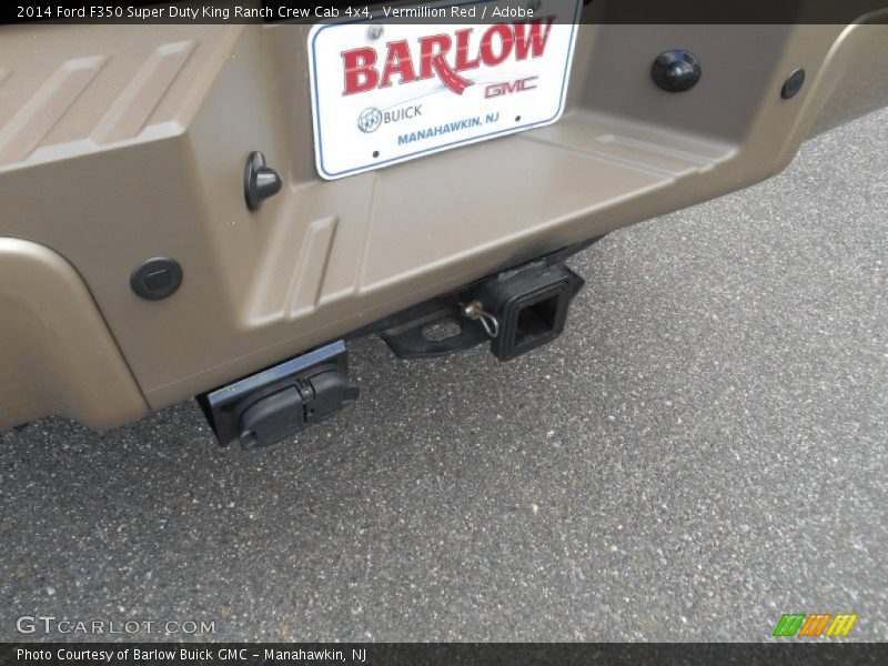 Vermillion Red / Adobe 2014 Ford F350 Super Duty King Ranch Crew Cab 4x4