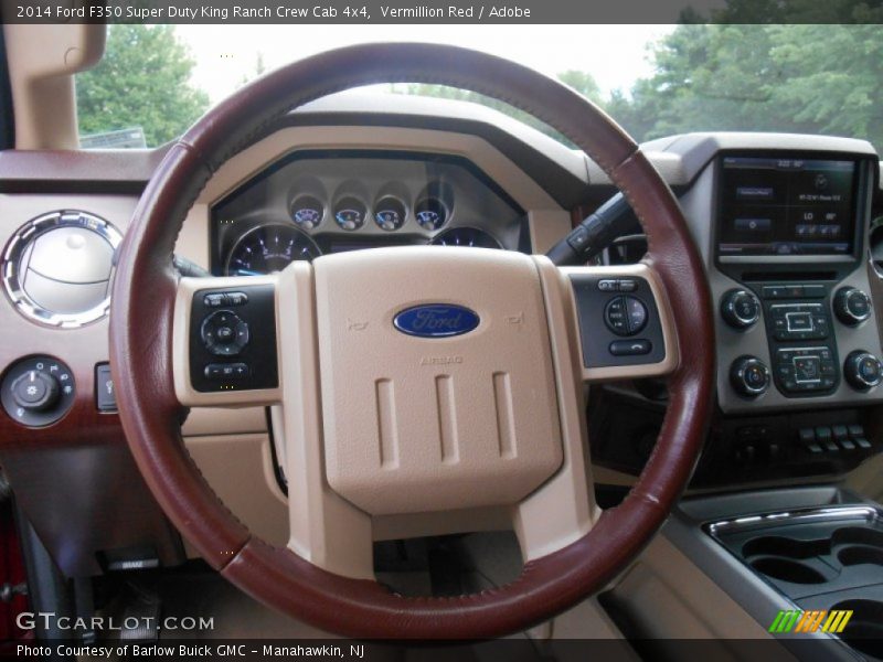 Vermillion Red / Adobe 2014 Ford F350 Super Duty King Ranch Crew Cab 4x4