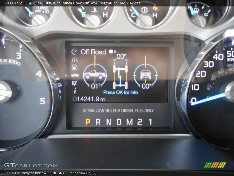 Vermillion Red / Adobe 2014 Ford F350 Super Duty King Ranch Crew Cab 4x4