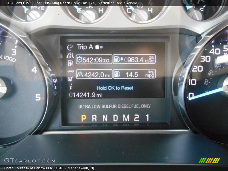 Vermillion Red / Adobe 2014 Ford F350 Super Duty King Ranch Crew Cab 4x4