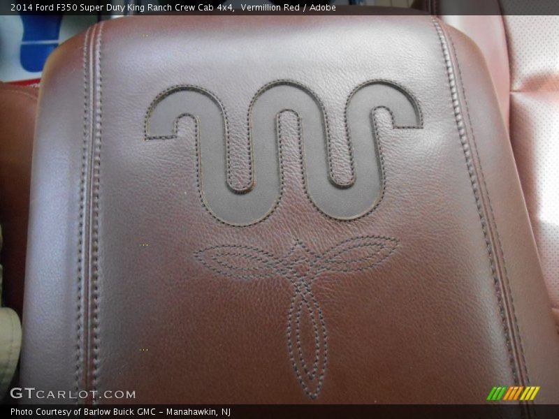 Vermillion Red / Adobe 2014 Ford F350 Super Duty King Ranch Crew Cab 4x4