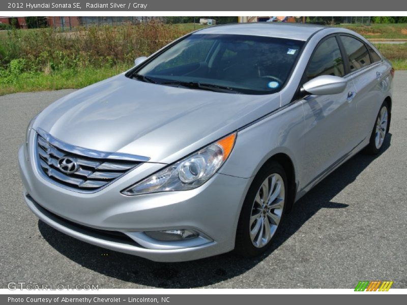 Radiant Silver / Gray 2012 Hyundai Sonata SE