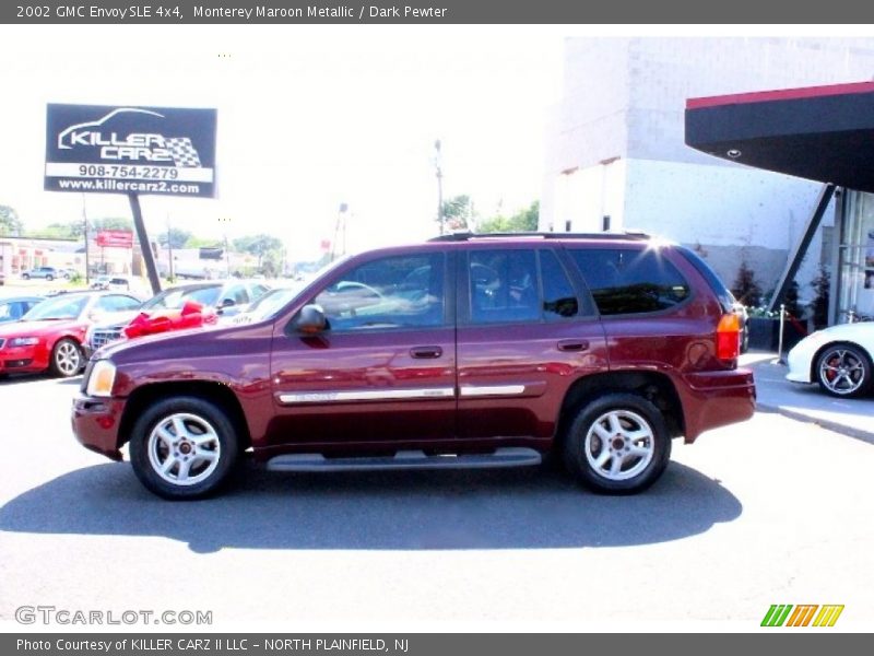 Monterey Maroon Metallic / Dark Pewter 2002 GMC Envoy SLE 4x4