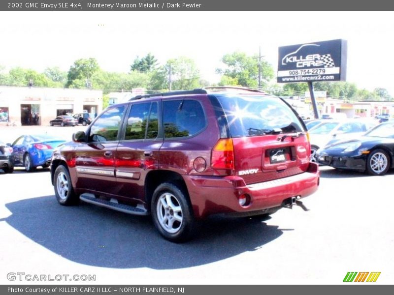 Monterey Maroon Metallic / Dark Pewter 2002 GMC Envoy SLE 4x4